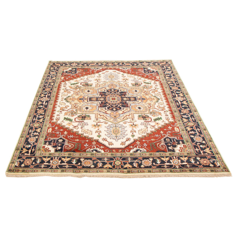 Tapis unique en laine noué à la main 7 pi 11 po x 9 pi 10 po nouvel âge Kenio