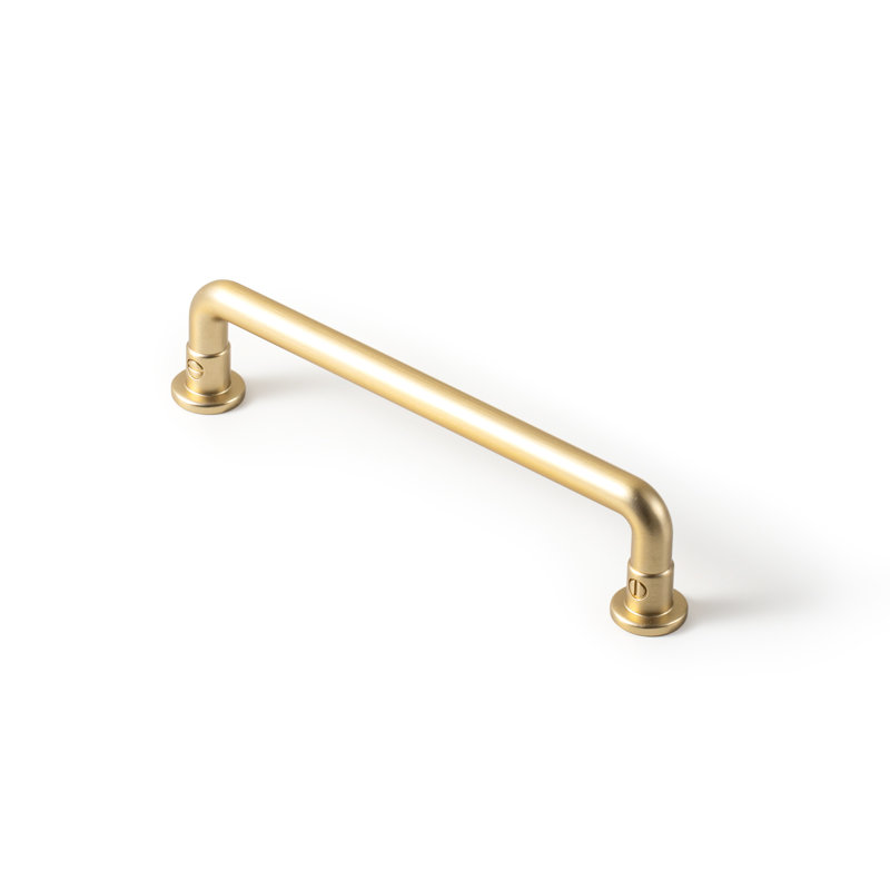 Industrial Pipe Cabinet Pull Handle, 5", Champagne Bronze