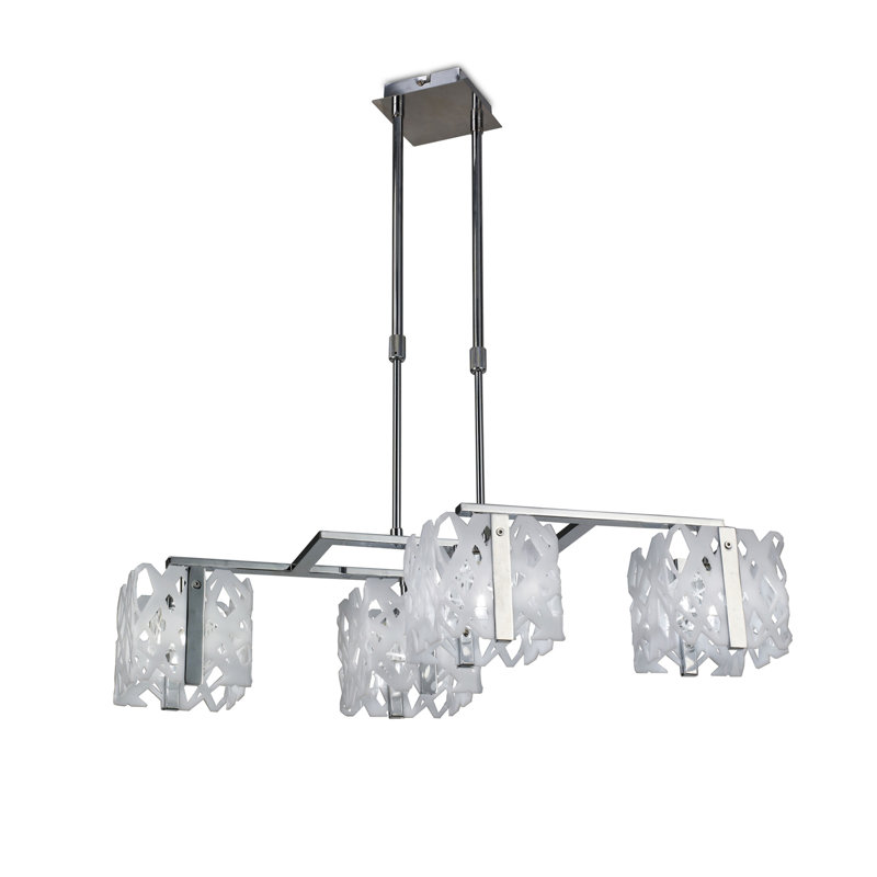 Waloo 4 - Light Shaded Chandelier