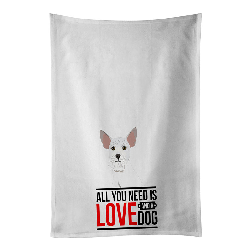 Ensemble de 2 serviettes de cuisine Schnauzer