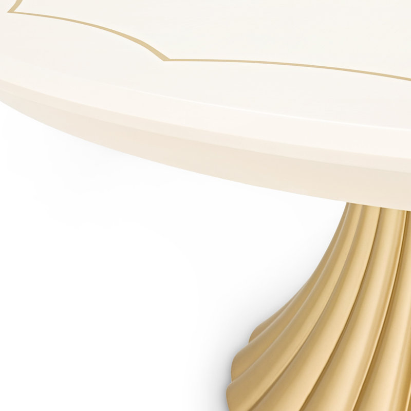 Fantosini Round Dining Table - Creamy Pearl