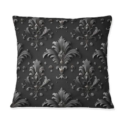 Coussin décoratif gris foncé Glamour Luxe IV