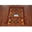 Tapis géométrique en laine à motif treillis kilim 4 x 6
