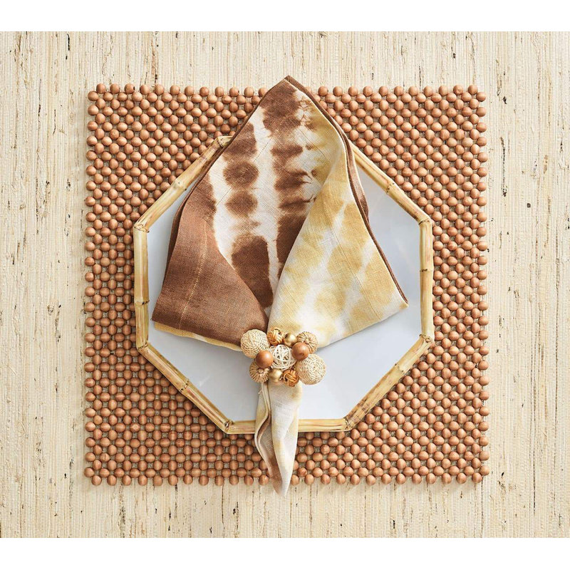 Java Napkin Ring, Natural/Brown