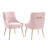 19'' H Velvet Upholstered Metal Parsons Chair-1322090724-1283418183