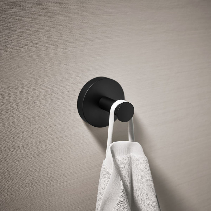 Elate Robe Hook, Matte Black