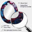 Blue And Purple Seamless Marble Volcano III - Blue Oval Wall Mirror Decor-932164954