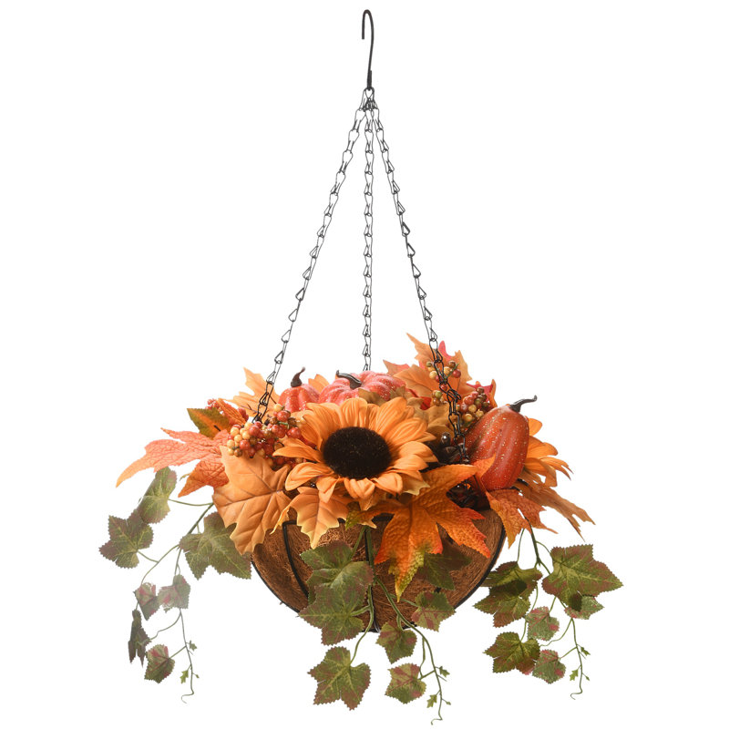 Panier à vêtements tournesols