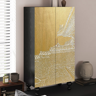Simple classical bedroom advanced sense wardrobe