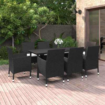 Eglise Rectangular 8 - Person 78.7" Long Dining Set with Cushions by Wildon Home