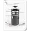 Grain de café en acier inoxydable 22 oz. Contenant alimentaire-98709481
