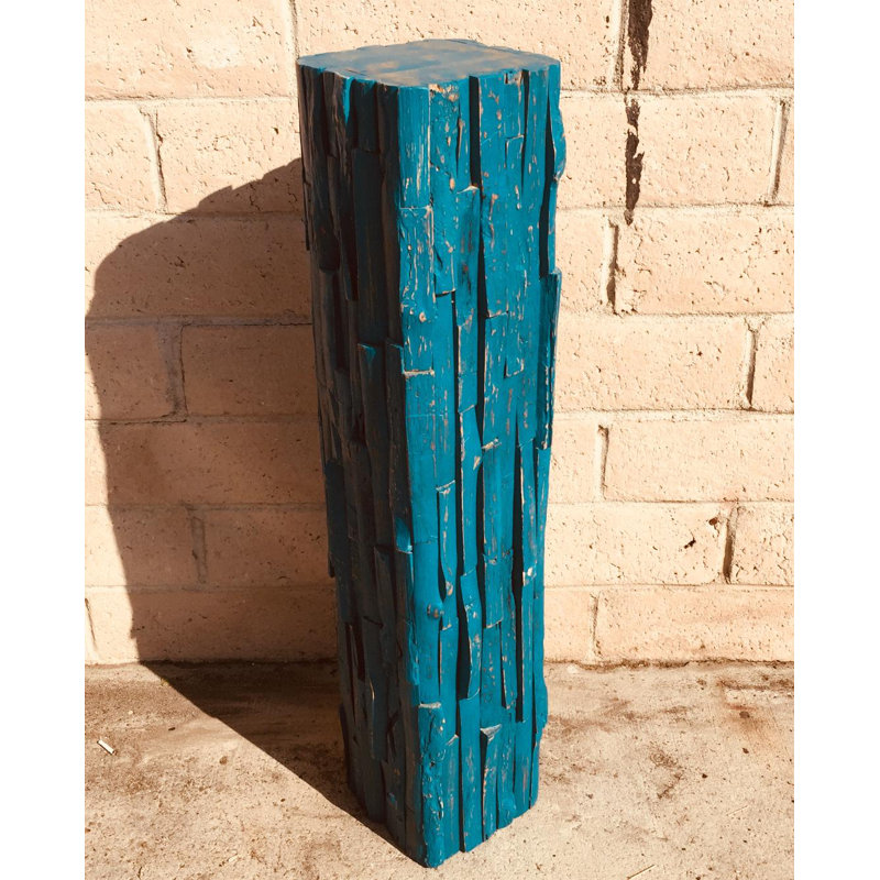 Support pour plante Richas, H 26 po x L 9 po x p 9 po, Bleu