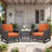 Allo 24"X22"X6" Patio Thick Cushions & Pillows Set - Deep Seat Indoor/Outdoor Water & Fade Resistant-891677082-891677074