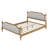 Upholstered Platform Bed with Headboard-367870349-367493767