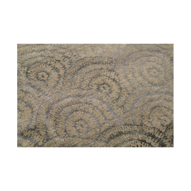 Windsom Geometric Area Rug in Camel/Black