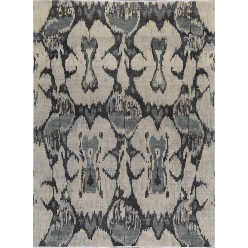 Wool Ikat Area Rug