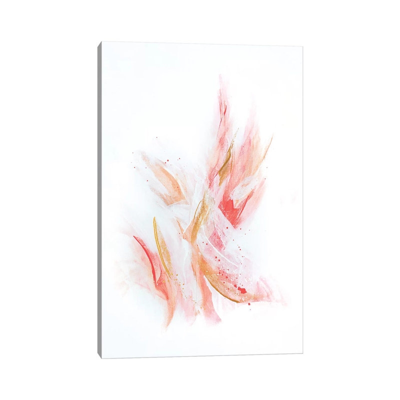 «Rose Gold Ribbons» par Spell rebond Fine Art - reproduction d'art, Toile tendue, Pas de tapis, 40" H x 26" W x1.5" D