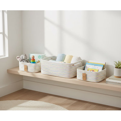 Highland Dunes Cotton Decorative Basket