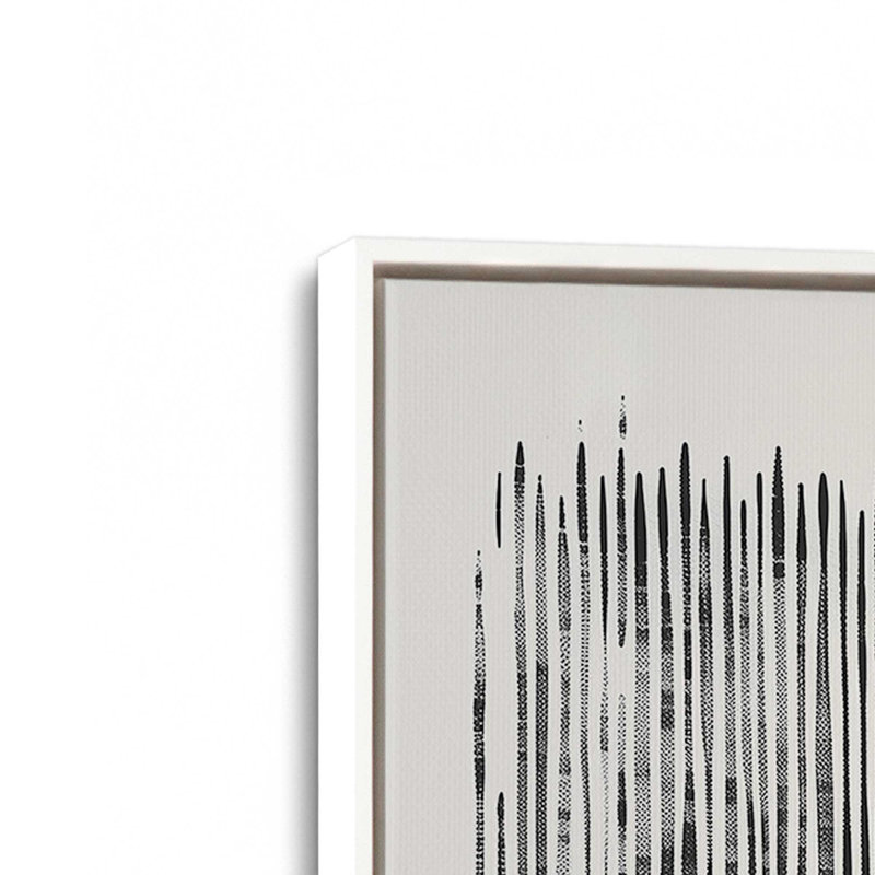 «Veil of Motion», ensemble de 2, Cadre flottant blanc opaque, H 19 po x l 26 po