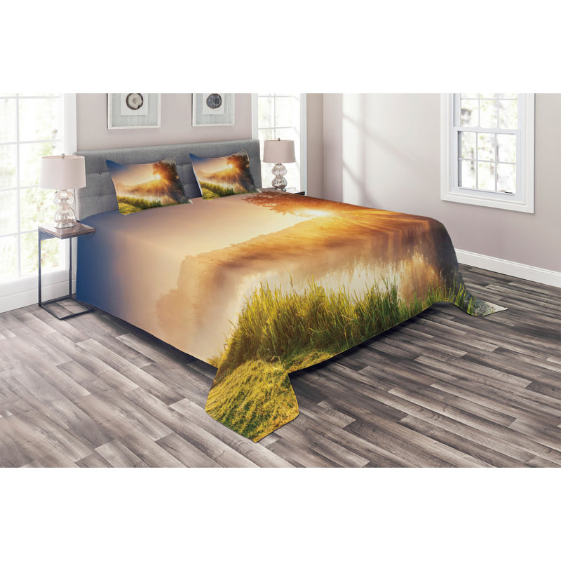 Rustic Coverlet, King Bedspread + 2 Shams