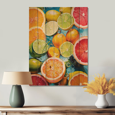 " Food Citrus Collage Popart "