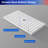 60" W x 32" Single Threshold Shower Pan Base with Center Drain Assembly and Drain Cover Included, Non-Slip design