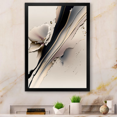 Beige Orchid Flowers Hyperrealistic IV - Orchid Canvas Print