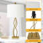 Lampe de table de chevet 26 po en métal à intensité variable moderne pour chambre / salon-1205751839