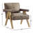 Tiberias Ophelia Vegan Leather Arm Chair-1749347819
