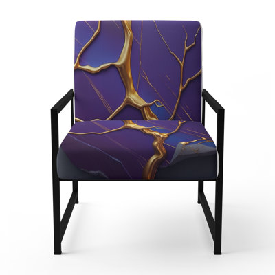 Cress - Fauteuil d'appoint rembourré en marbre