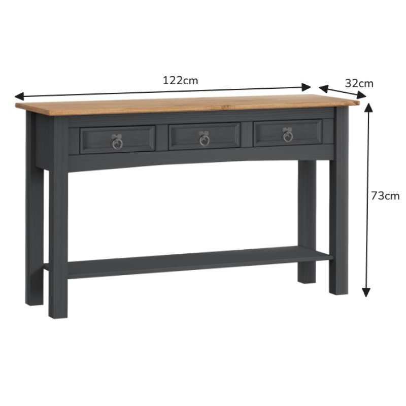 122cm Solid Wood Console Table