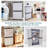 Lockable Storage Cabinet with 3 Adjustable Shelves - Gray - 48 in (1.2 m)-911160003
