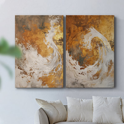 ABSTRACT Series CD XXV - Toile tendue avec châssis de qualité supérieure - Prêt à être accroché