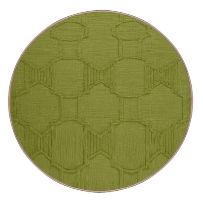 Machine Washable Trellis Brown Area Rug