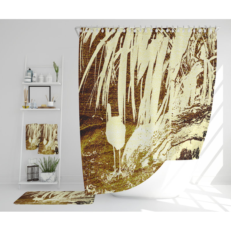Nereids Polyester Shower Curtain Set