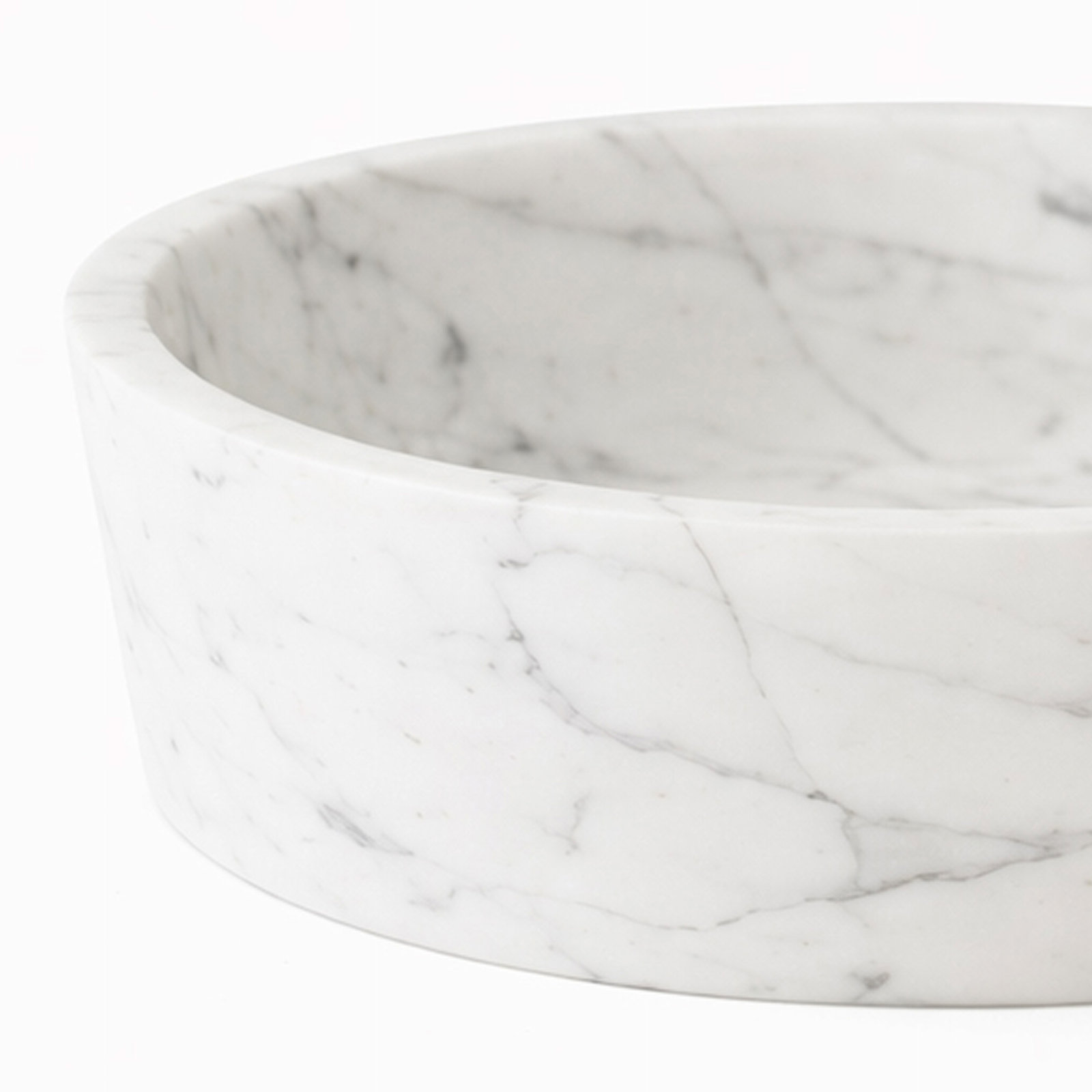 Genuine Marble Decorative Dish, White