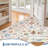 Area Rugs  for Living Room Washable Area Rug, Vintage Distressed Accent Rug, Non-Slip Non-Shedding Soft Carpet, Stain Resistant Low-Pile Foldable Print Floor Mat for Office Home Decor-1791396216-1791396213