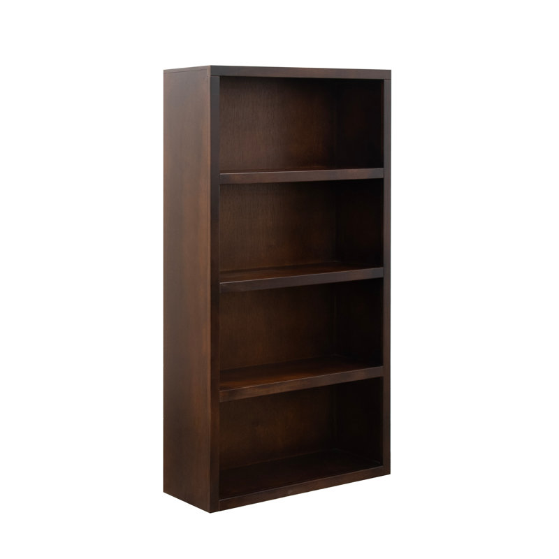 Bibliothèque Radiance 60 po de haut, aucun assemblage requis, Cerisier
