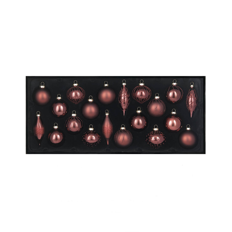 11.61cm Solid Colour Plastic / Acrylic Bauble, Burgundy