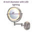 Miroir de maquillage mural grossissant lumineux 8 po Guyapi-1956508928