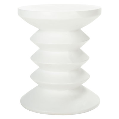 Catrece Outdoor Concrete Accent Stool