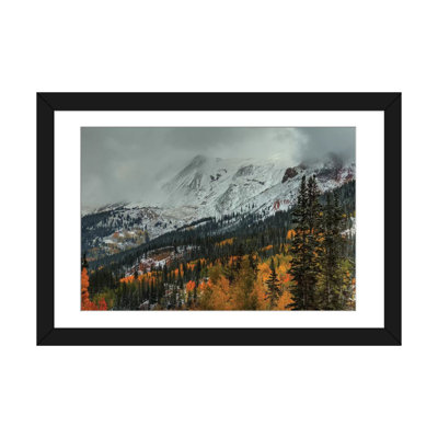 «Dark Storm Over Red Mountain Pass» par Bill Sherrell, reproduction sur toile tendue sur châssis