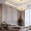 Lustre 40 lumières à feuilles de ginkgo 40 "en céramique 40"-1353392881