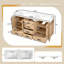 Meuble-lavabo 60 po avec structure en bois massif, double lavabo SMC, portes et tiroirs à fermeture en douceur, tablettes réglables