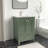Amandie 24 in. Single Sink Freestanding Bath Vanity in Forest Green with Carrara Marble Top-2013975040-2139391911