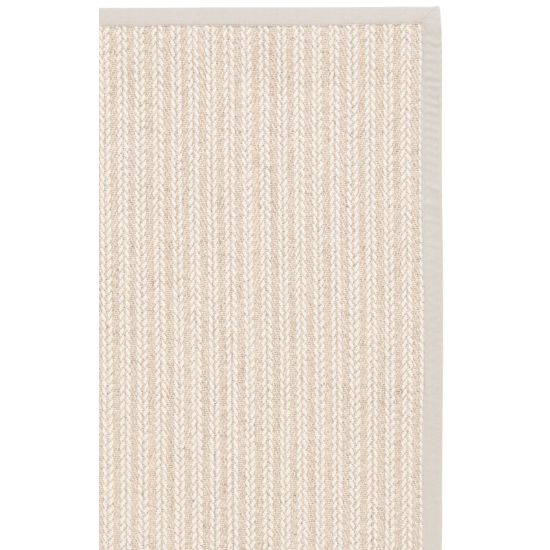 Tapis ivoire tissé à la machine Abinadab, Tapis de couloir 2 pi 3 po x 8 pi