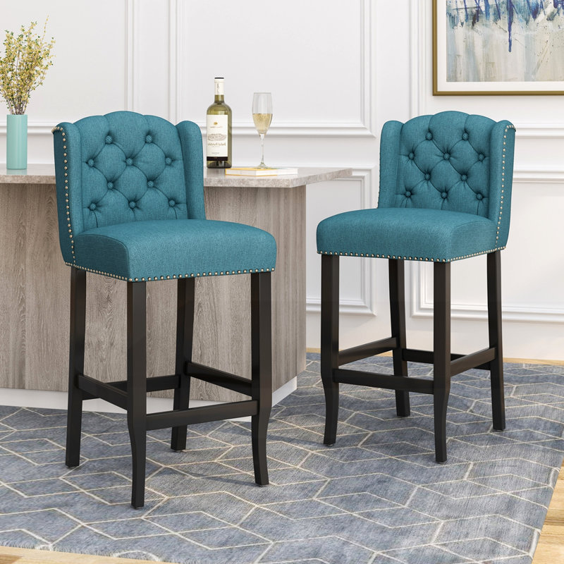 Tabouret de comptoir à oreilles 31 po Vienna, Brun clair 
