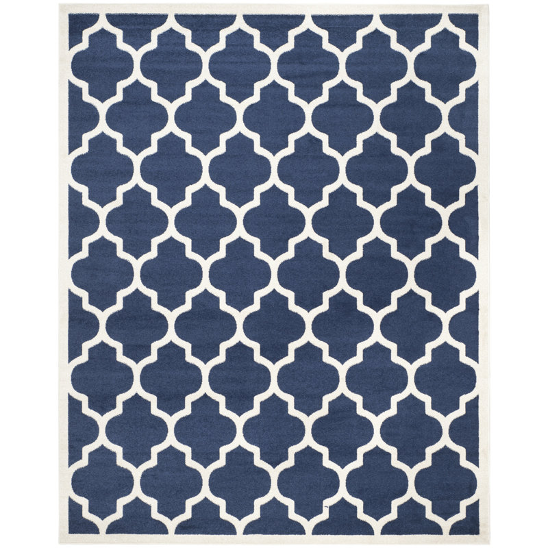 Tapis bleu marine Ammundsen, Rectangle 5 pi 3 po x 8 pi