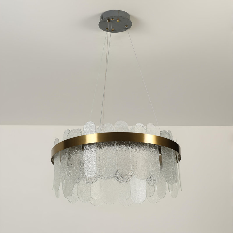 Dimmable LED Drum Chandelier