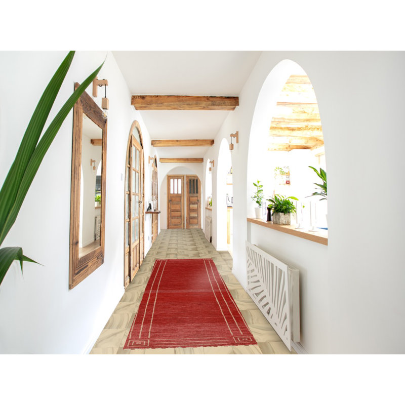 Tapis rouge rouge Gabbeh Kashkoli